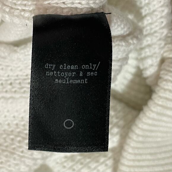 Rag & Bone/Jean Cotton Knit Crewneck Sweater - White - XS - Picture 10 of 13